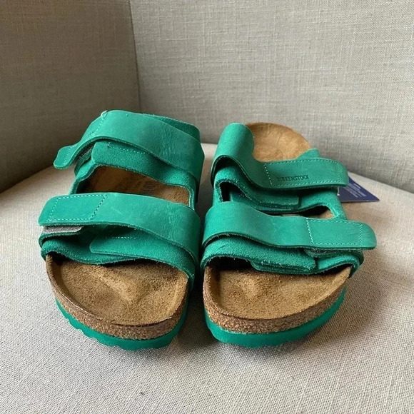 NWT Birkenstock Uji Nubuck-Suede Sandals Size 38 - Picture 4 of 12